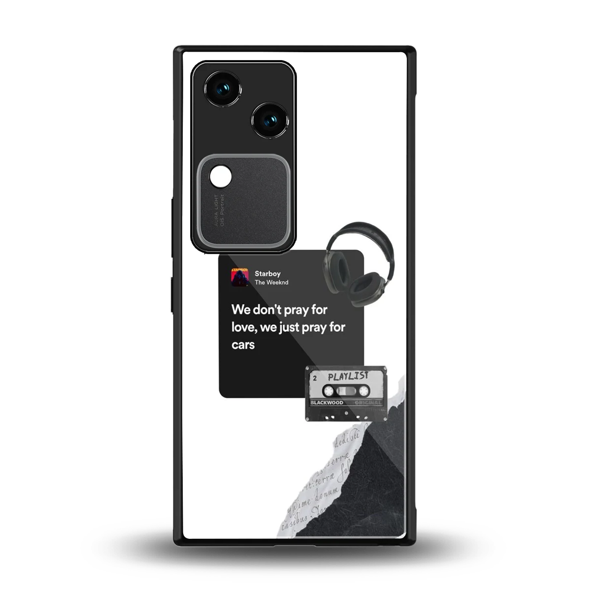 Weeknd Starboy back phone cover | glass case for vivo v30