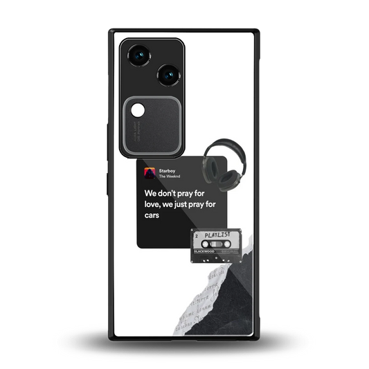 Weeknd Starboy back phone cover | glass case for vivo v30