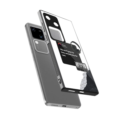 Weeknd Starboy sleek vivo v30 cover with tempered glass back and TPU edges