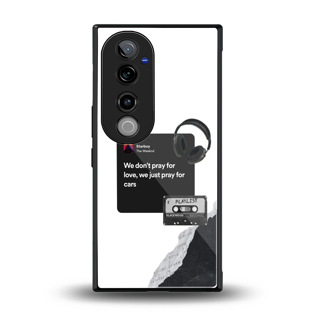 Weeknd Starboy back phone cover | glass case for vivo v40 pro