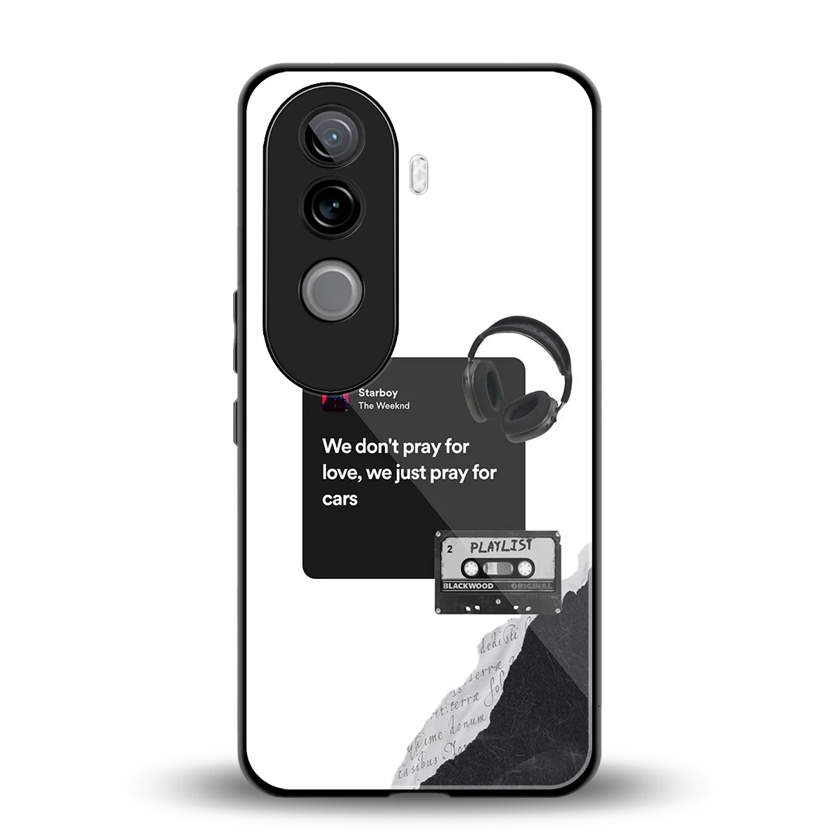 Weeknd Starboy back phone cover | glass case for vivo v40e