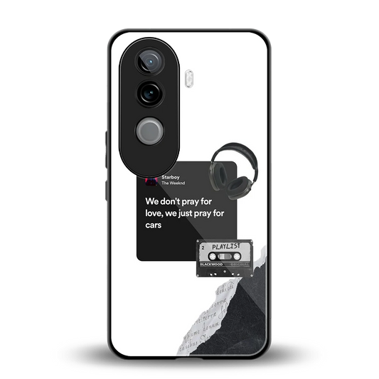 Weeknd Starboy back phone cover | glass case for vivo v40e
