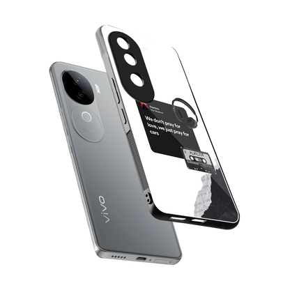 Weeknd Starboy sleek vivo v40e cover with tempered glass back and TPU edges
