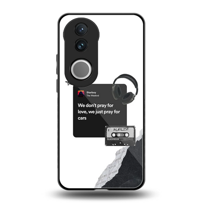 Weeknd Starboy back phone cover | glass case for vivo v50