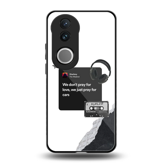Weeknd Starboy back phone cover | glass case for vivo v50