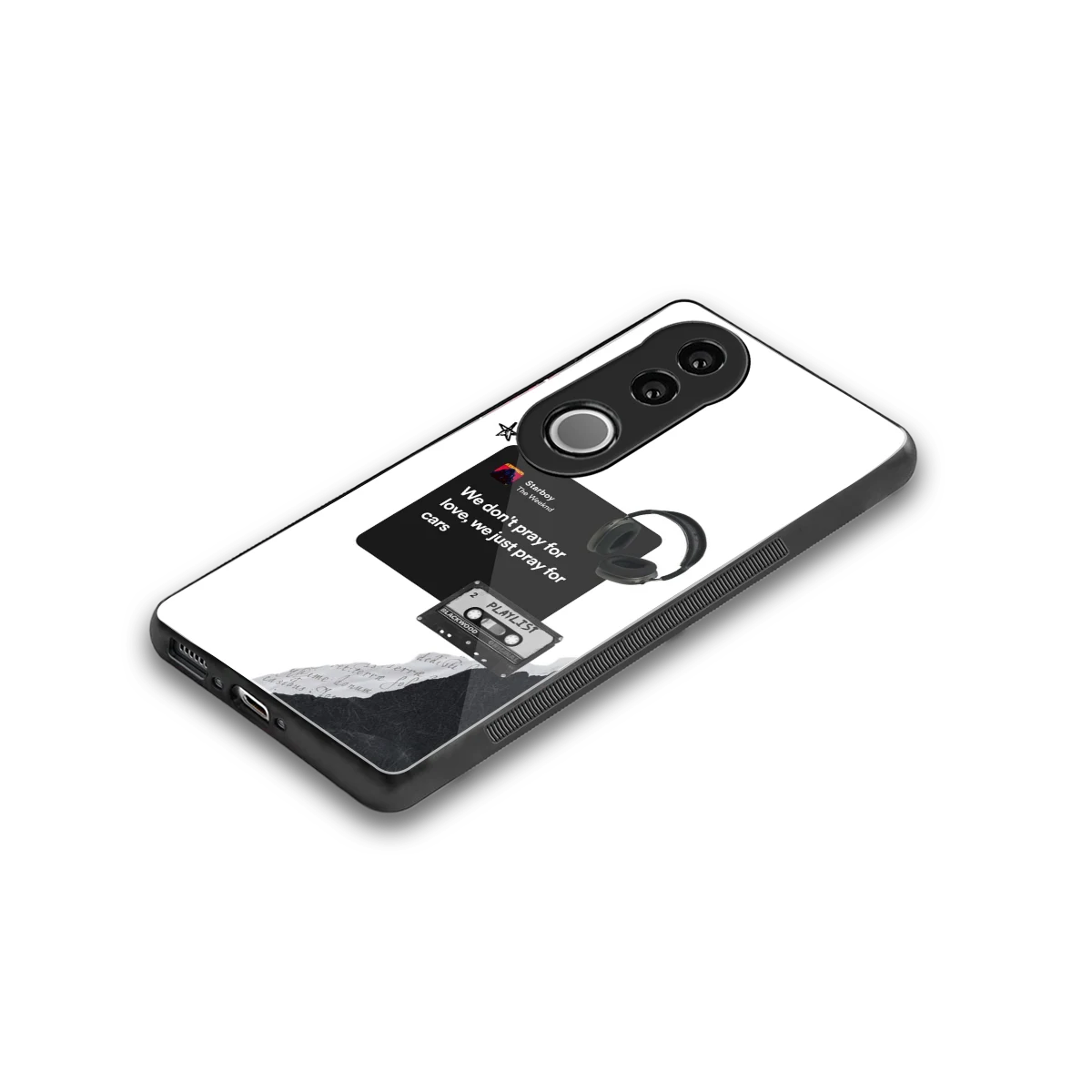 Weeknd Starboy stylish phone case for vivo v50 | glossy glass and slim fit