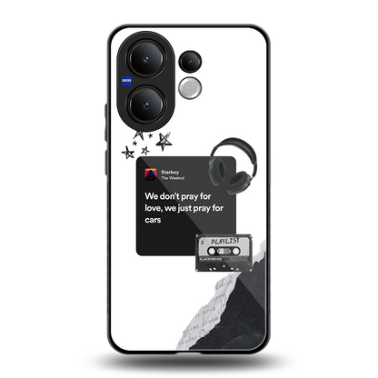 Weeknd Starboy back phone cover | glass case for vivo v60