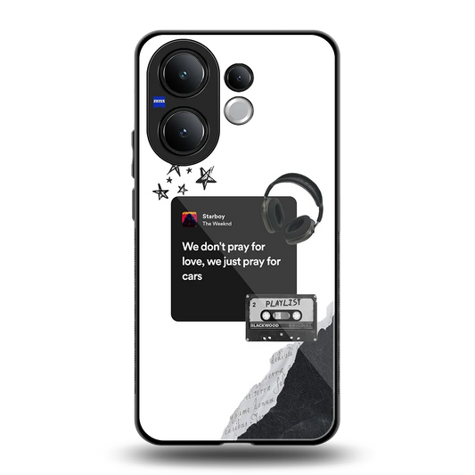 Weeknd Starboy back phone cover | glass case for vivo v60