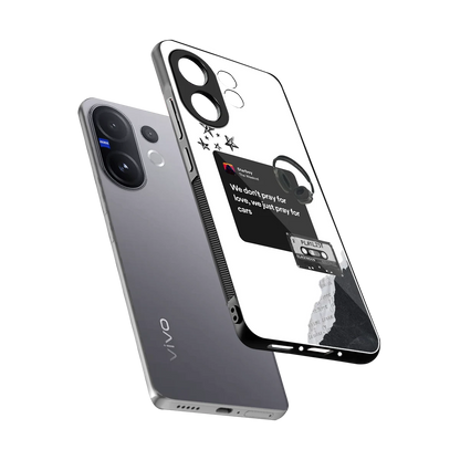 Weeknd Starboy sleek vivo v60 cover with tempered glass back and TPU edges