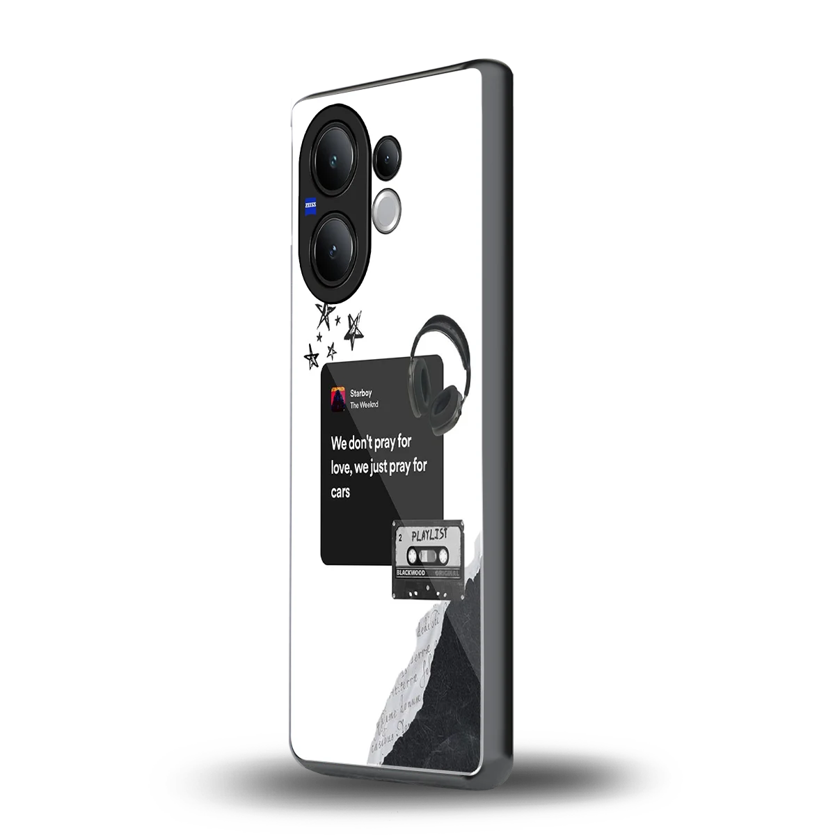 Weeknd Starboy vivo v60 mobile cover | shockproof glass phone case