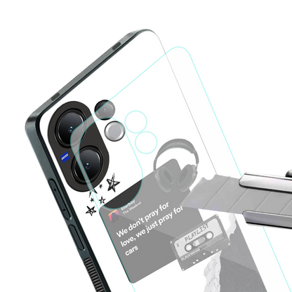 Weeknd Starboy stylish phone case for vivo v60 | glossy glass and slim fit