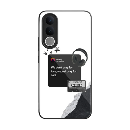 Weeknd Starboy back phone cover | glass case for vivo v70 fe
