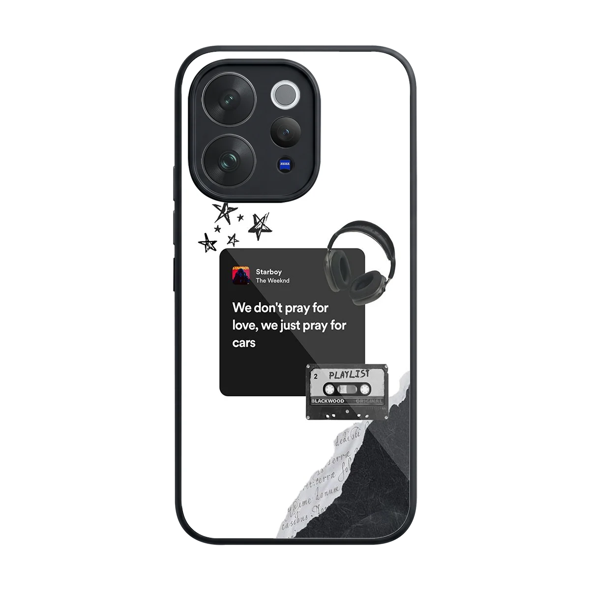 Weeknd Starboy back phone cover | glass case for vivo v70 elite