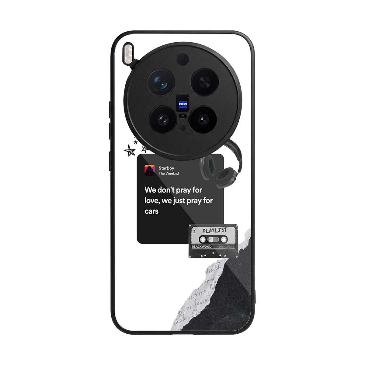 Weeknd Starboy back phone cover | glass case for vivo x300 pro