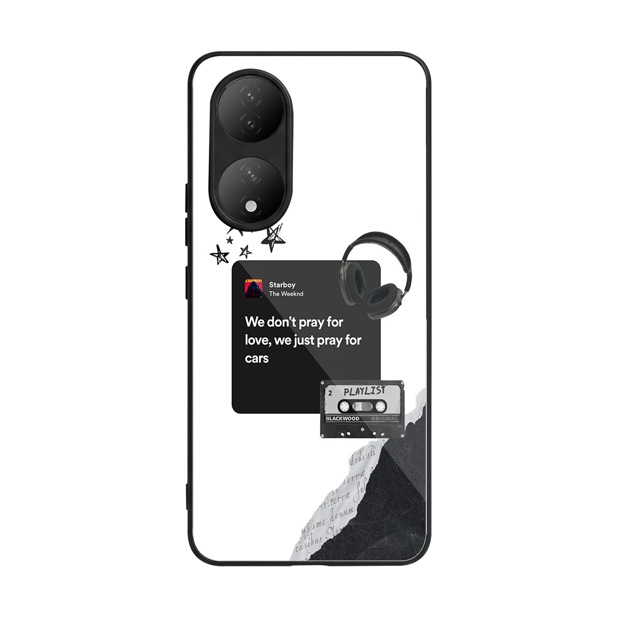 Weeknd Starboy back phone cover | glass case for Vivo-y100