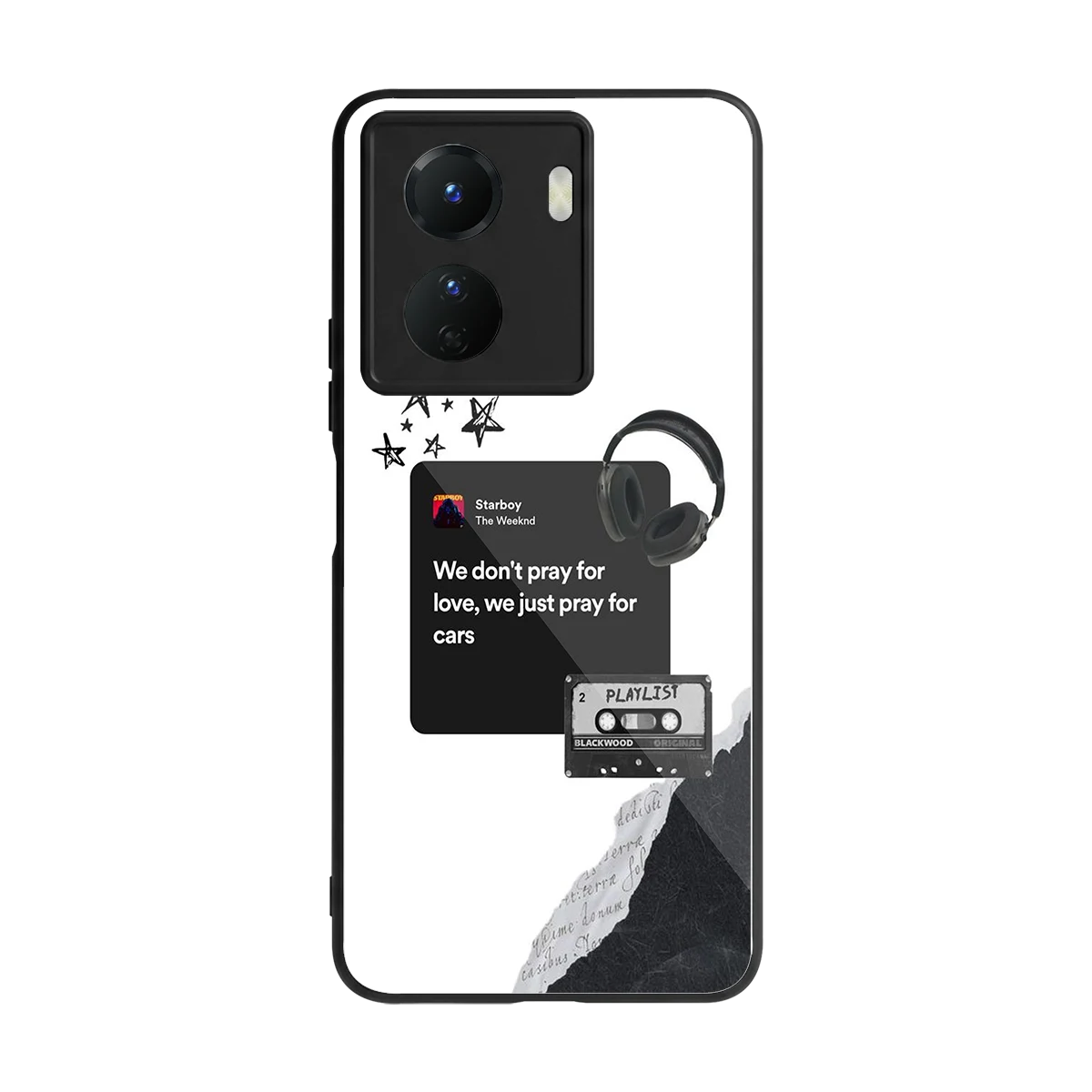 Weeknd Starboy back phone cover | glass case for vivo y16