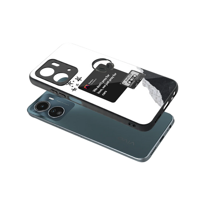 Weeknd Starboy sleek vivo y16 cover with tempered glass back and TPU edges
