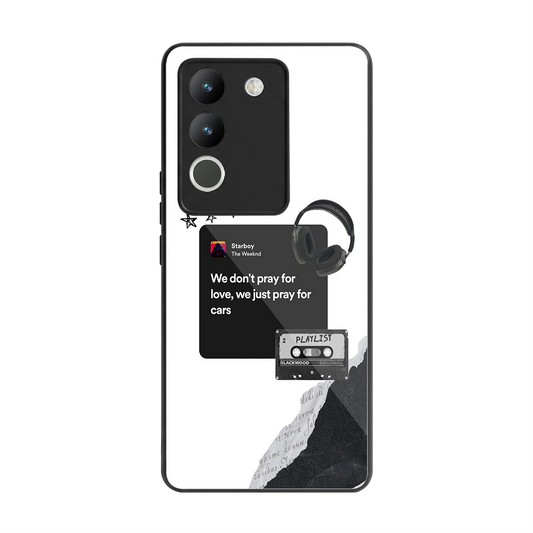 Weeknd Starboy back phone cover | glass case for vivo y200 5g