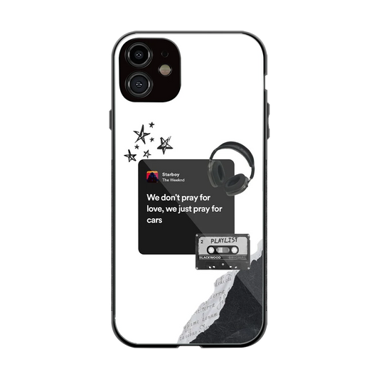 Weeknd Starboy back phone cover | glass case for iphone 11