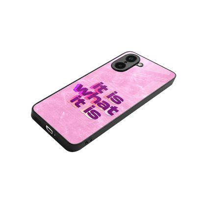 What It Is stylish phone case for oneplus nord ce5 5g | glossy glass and slim fit