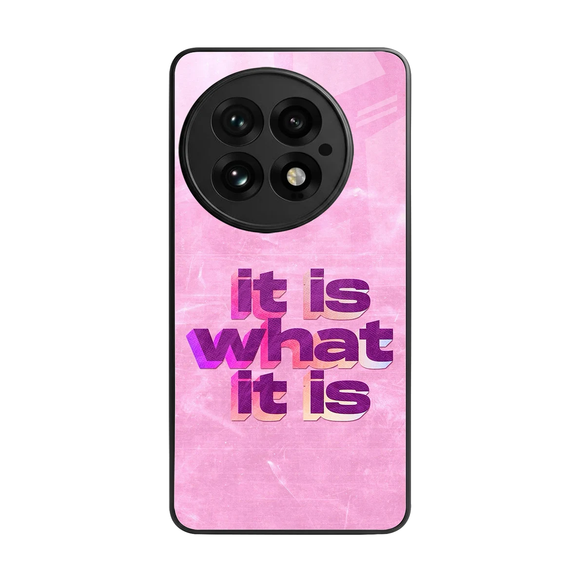 What It Is back phone cover | glass case for oneplus 13