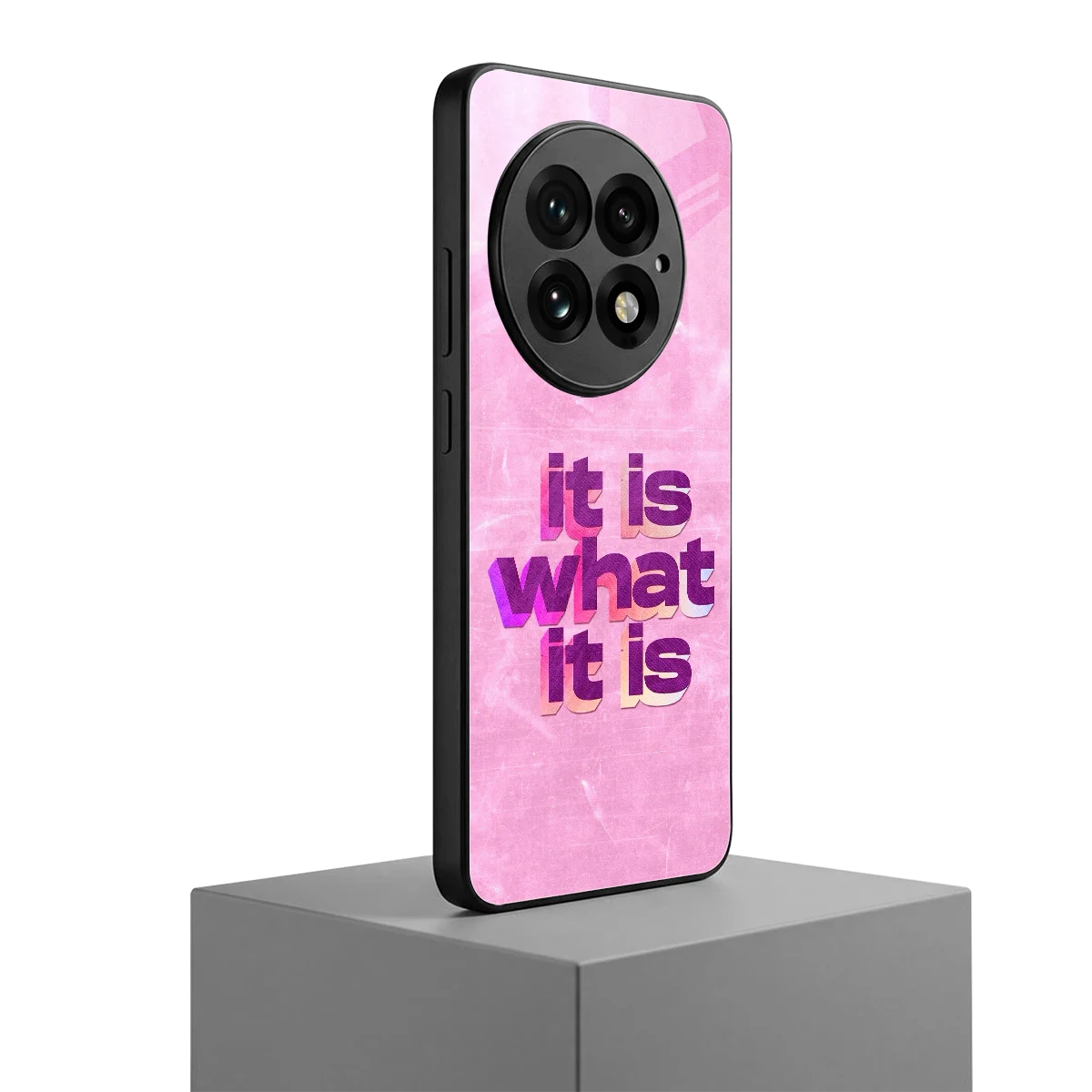 What It Is oneplus 13 mobile cover | shockproof glass phone case