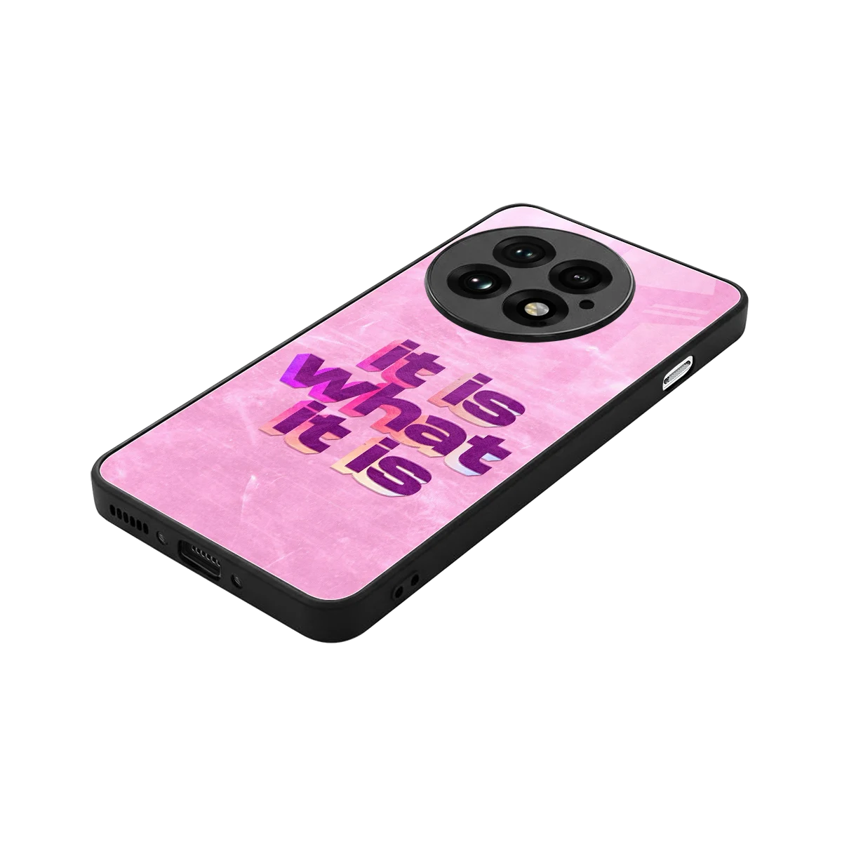 What It Is stylish phone case for oneplus 13 | glossy glass and slim fit