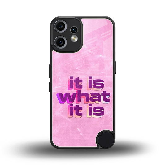 What It Is back phone cover | glass case for cmf nothing phone 2 pro