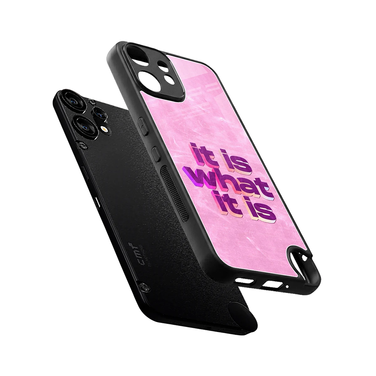 What It Is sleek cmf nothing phone 2 pro cover with tempered glass back and TPU edges