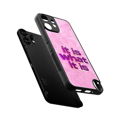 What It Is sleek cmf nothing phone 2 pro cover with tempered glass back and TPU edges