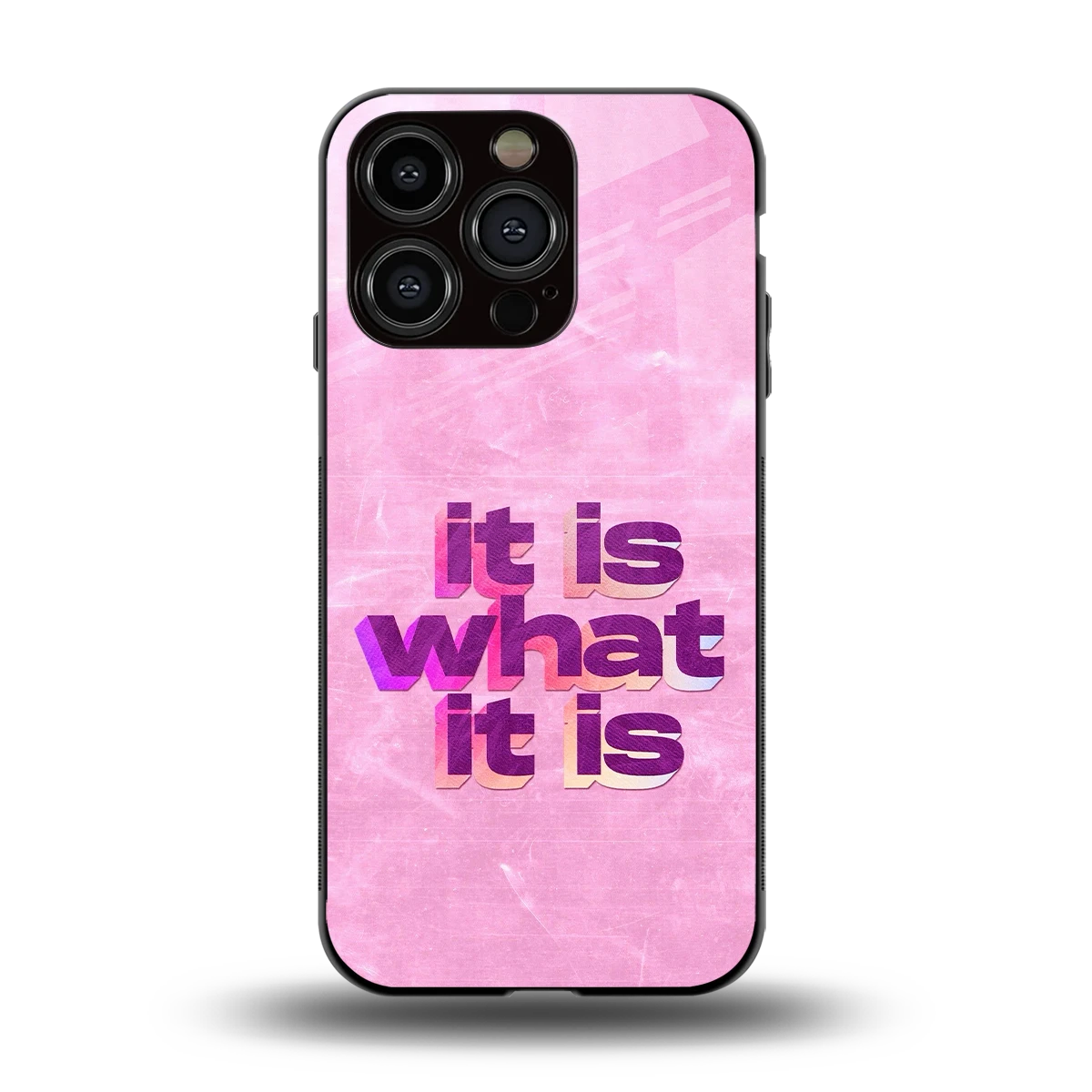 What It Is back phone cover | glass case for iphone 11 pro