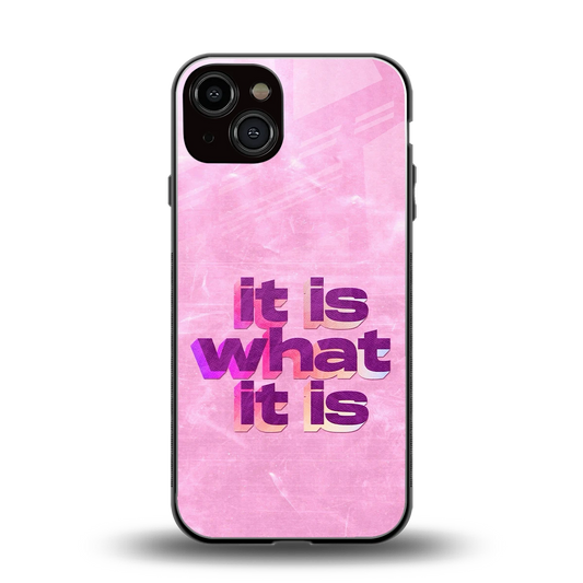 What It Is back phone cover | glass case for iphone 13