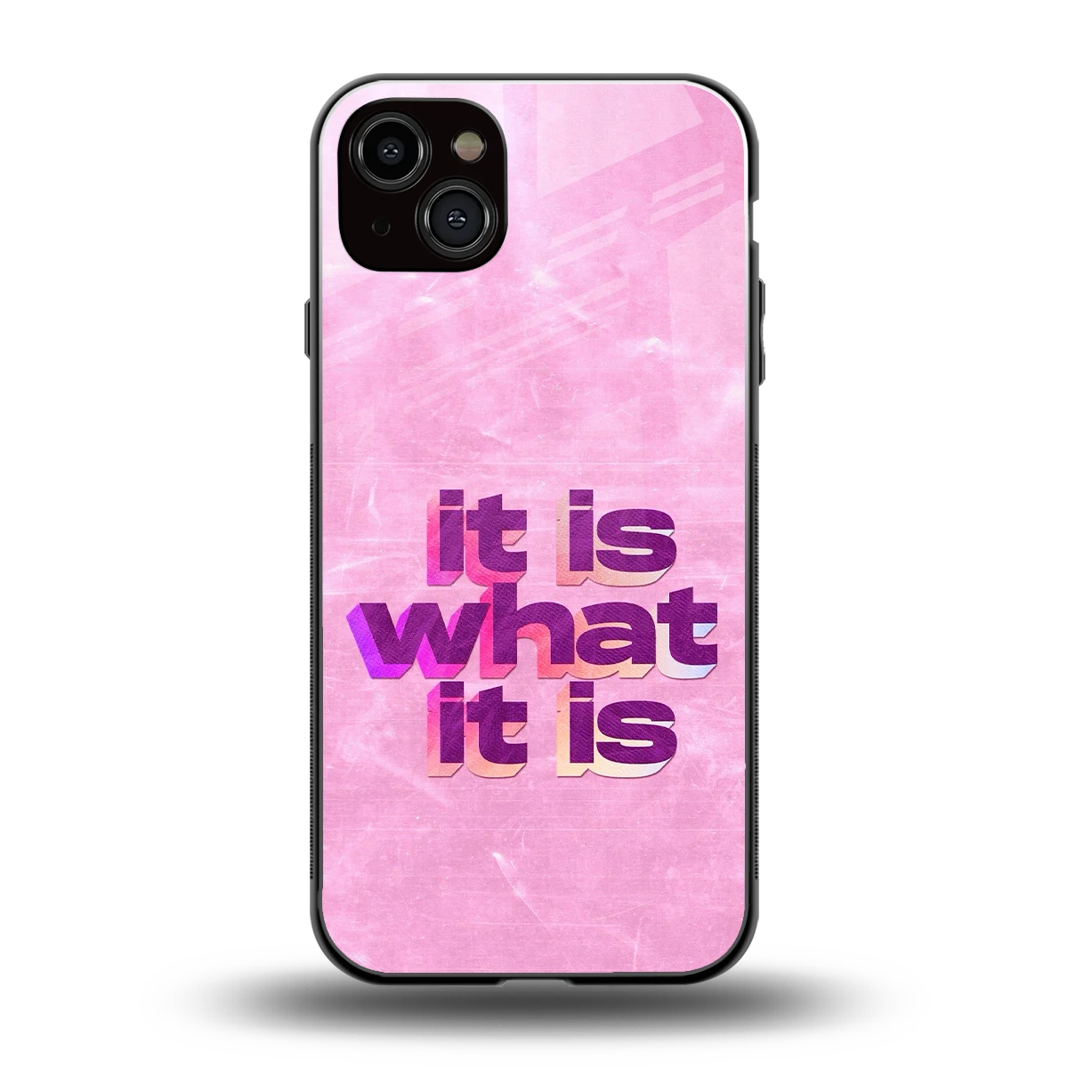 What It Is back phone cover | glass case for iphone 14 plus