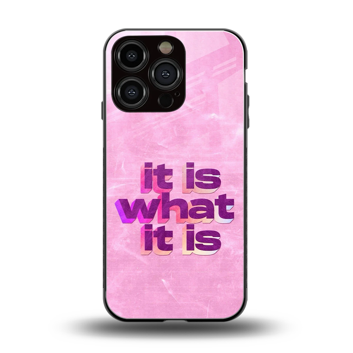 What It Is back phone cover | glass case for iphone 16 pro