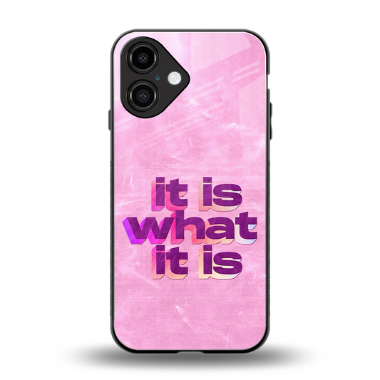 What It Is Phone Case for Iphone 16 | Glass Case