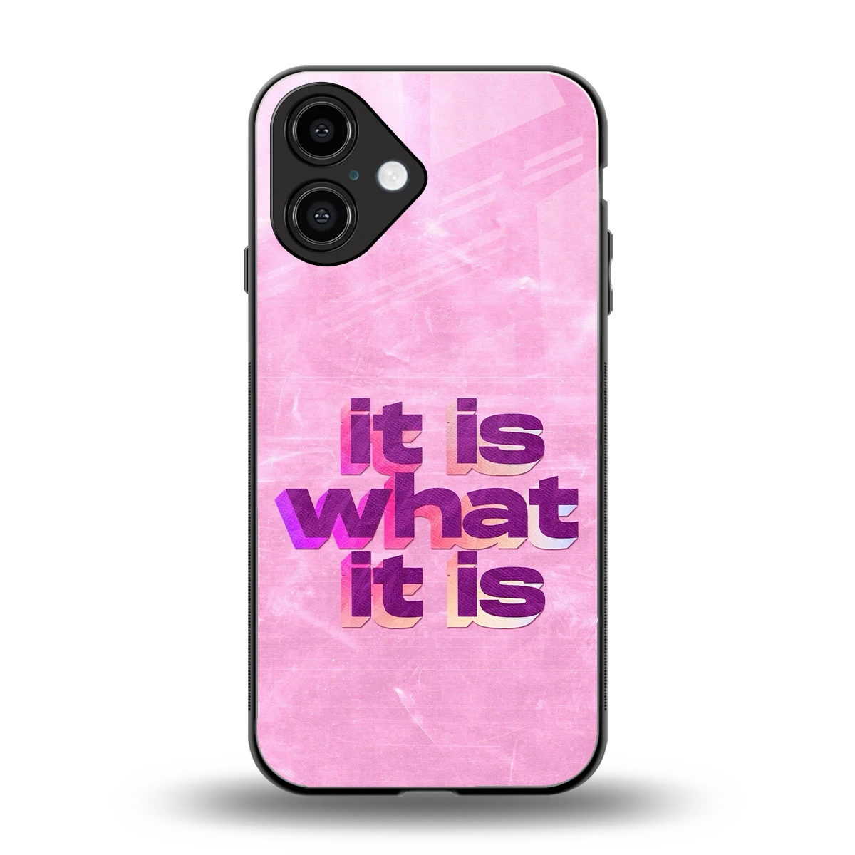 What It Is back phone cover | glass case for iphone 16