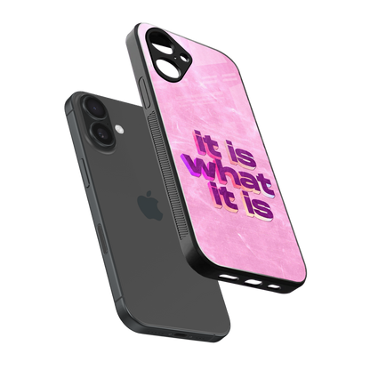 What It Is Phone Case for Iphone 16 | Glass Case