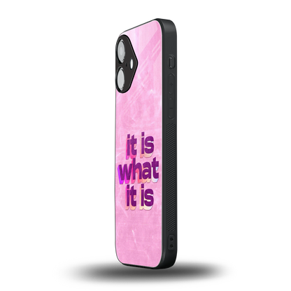 What It Is Phone Case for Iphone 16 | Glass Case