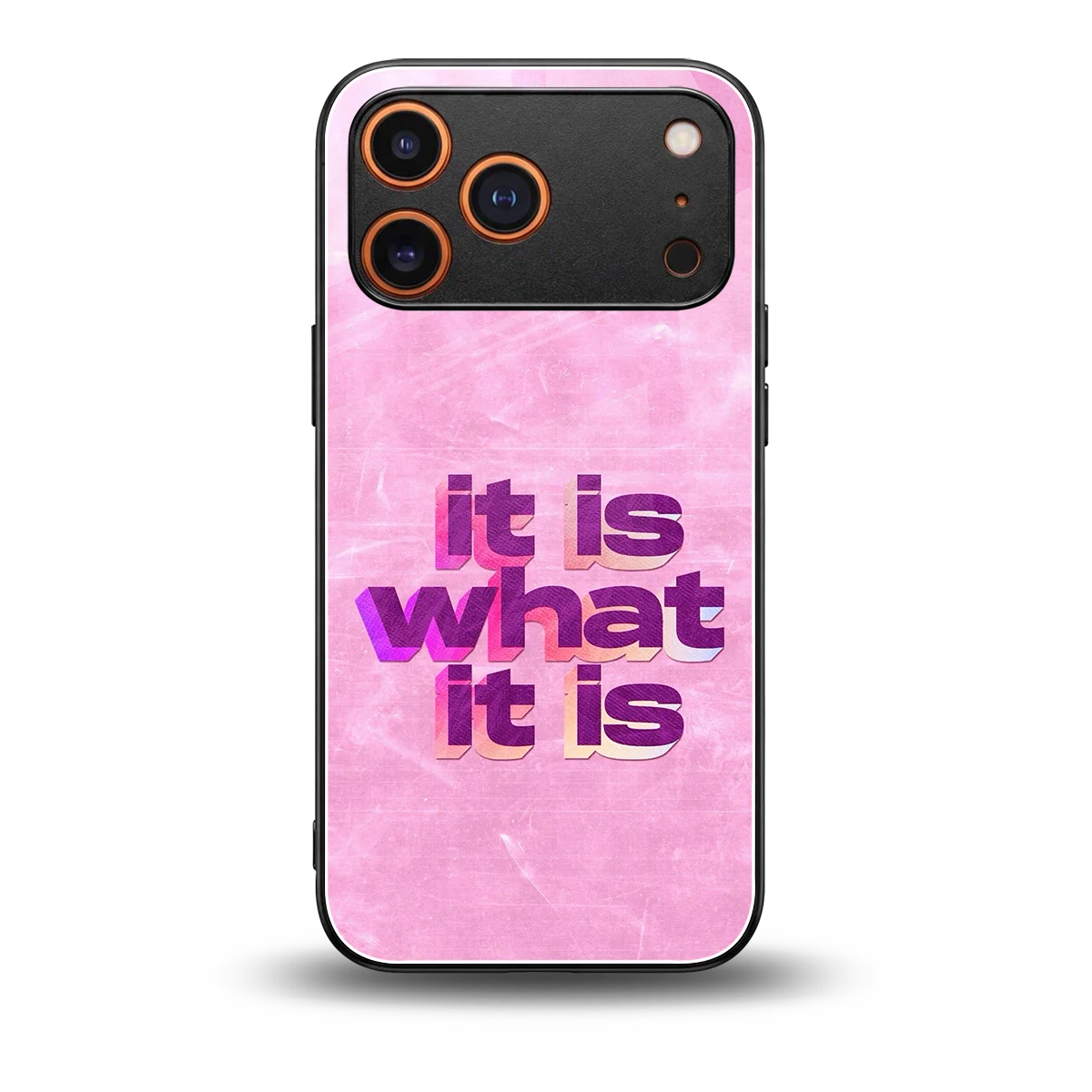 What It Is back phone cover | glass case for iphone 17 pro