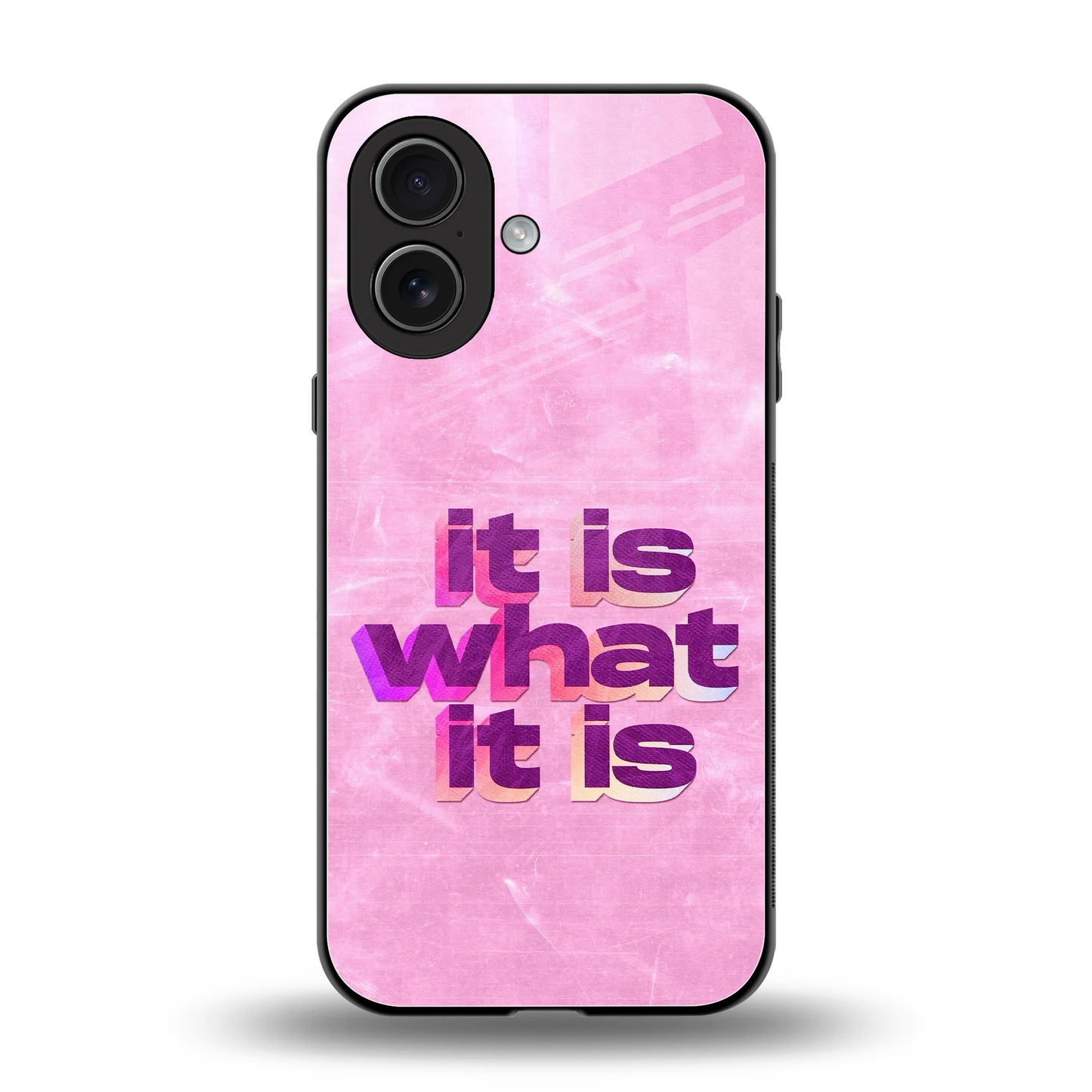 What It Is back phone cover | glass case for iphone 17