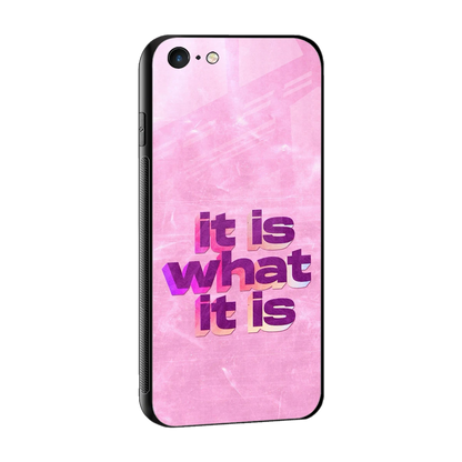 What It Is sleek iphone 6 cover with tempered glass back and TPU edges