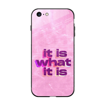 What It Is back phone cover | glass case for iphone 6s