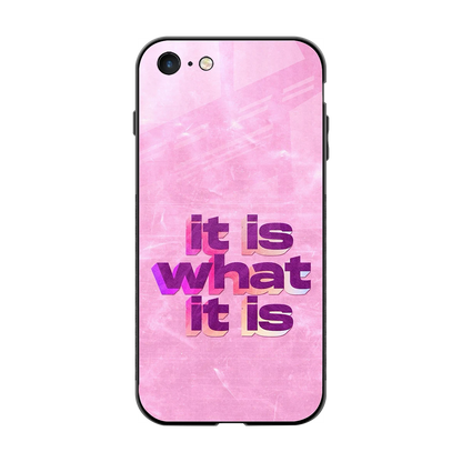 What It Is back phone cover | glass case for iphone 7