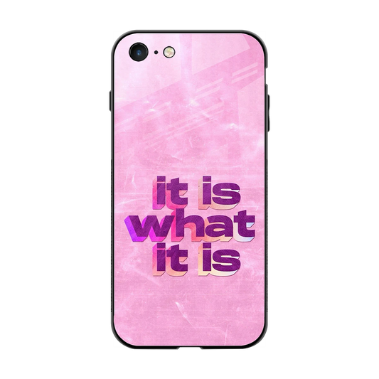 What It Is back phone cover | glass case for iphone 7