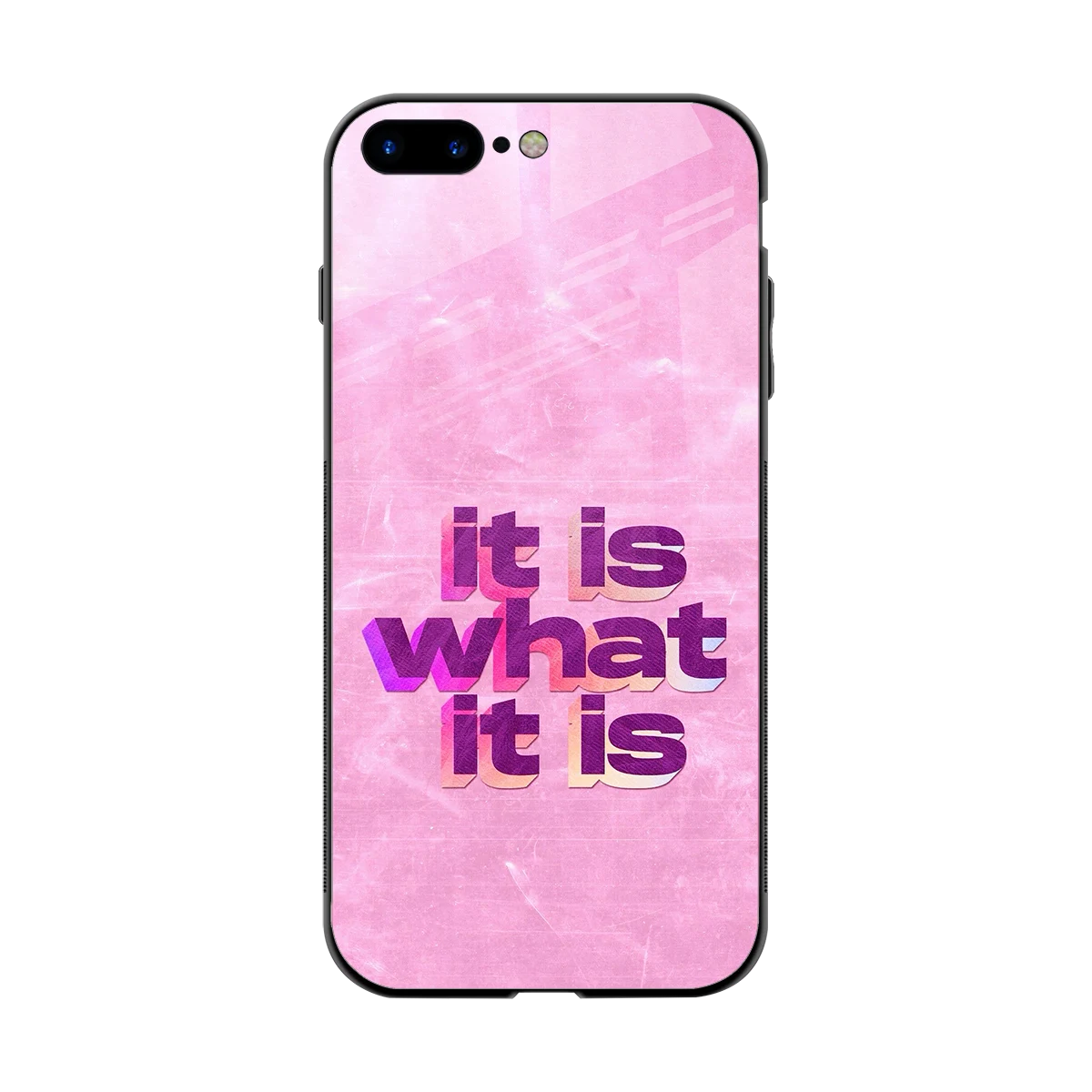 What It Is back phone cover | glass case for iphone 8 plus