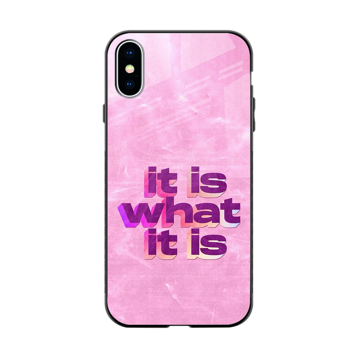 What It Is back phone cover | glass case for iphone xs