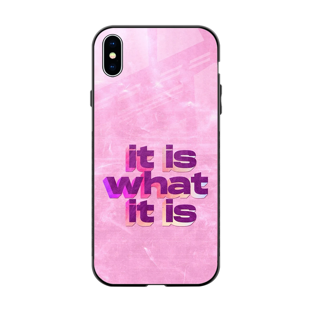 What It Is back phone cover | glass case for iphone xs max