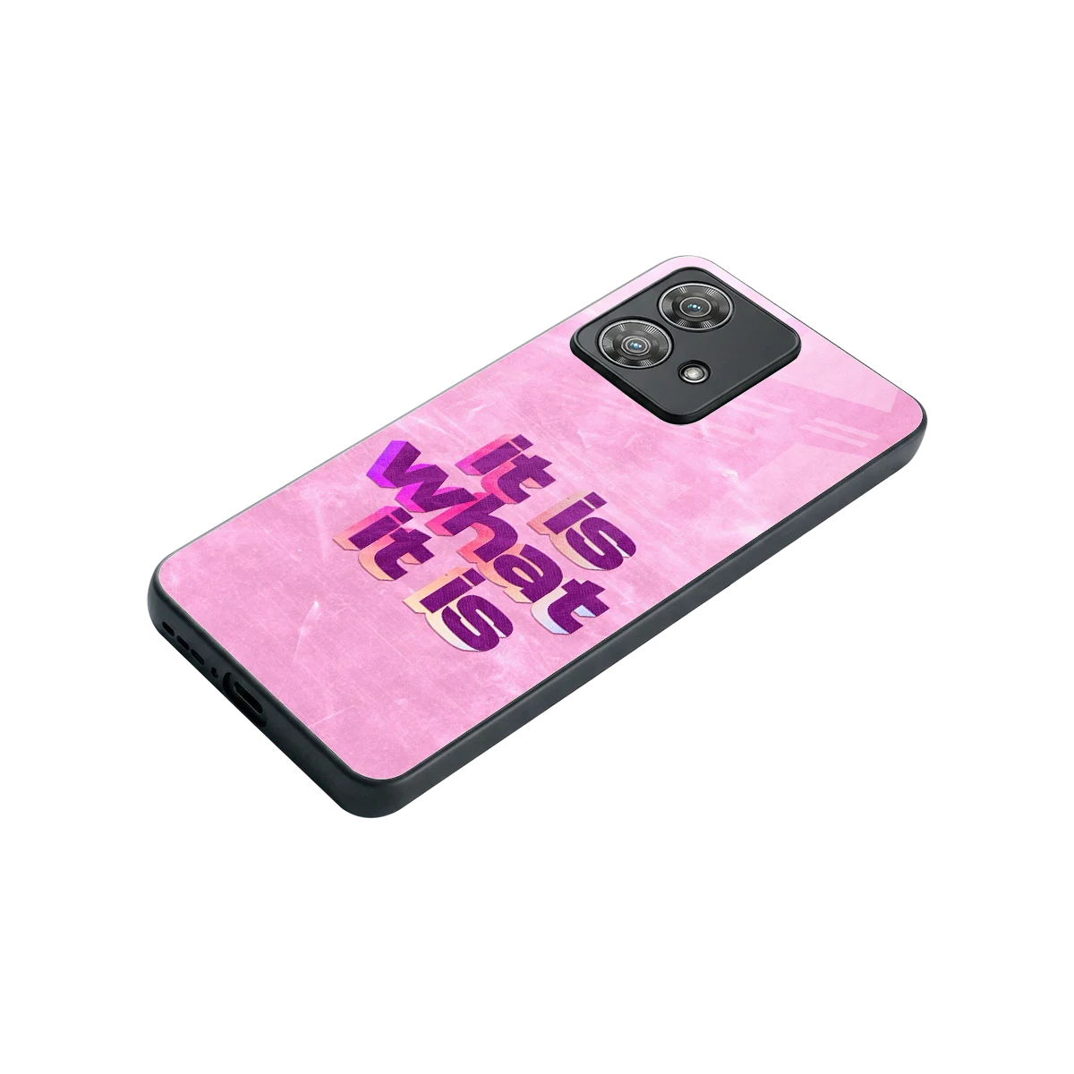 What It Is stylish phone case for motorola edge 40 neo 5g | glossy glass and slim fit