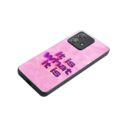 What It Is stylish phone case for motorola edge 40 neo 5g | glossy glass and slim fit
