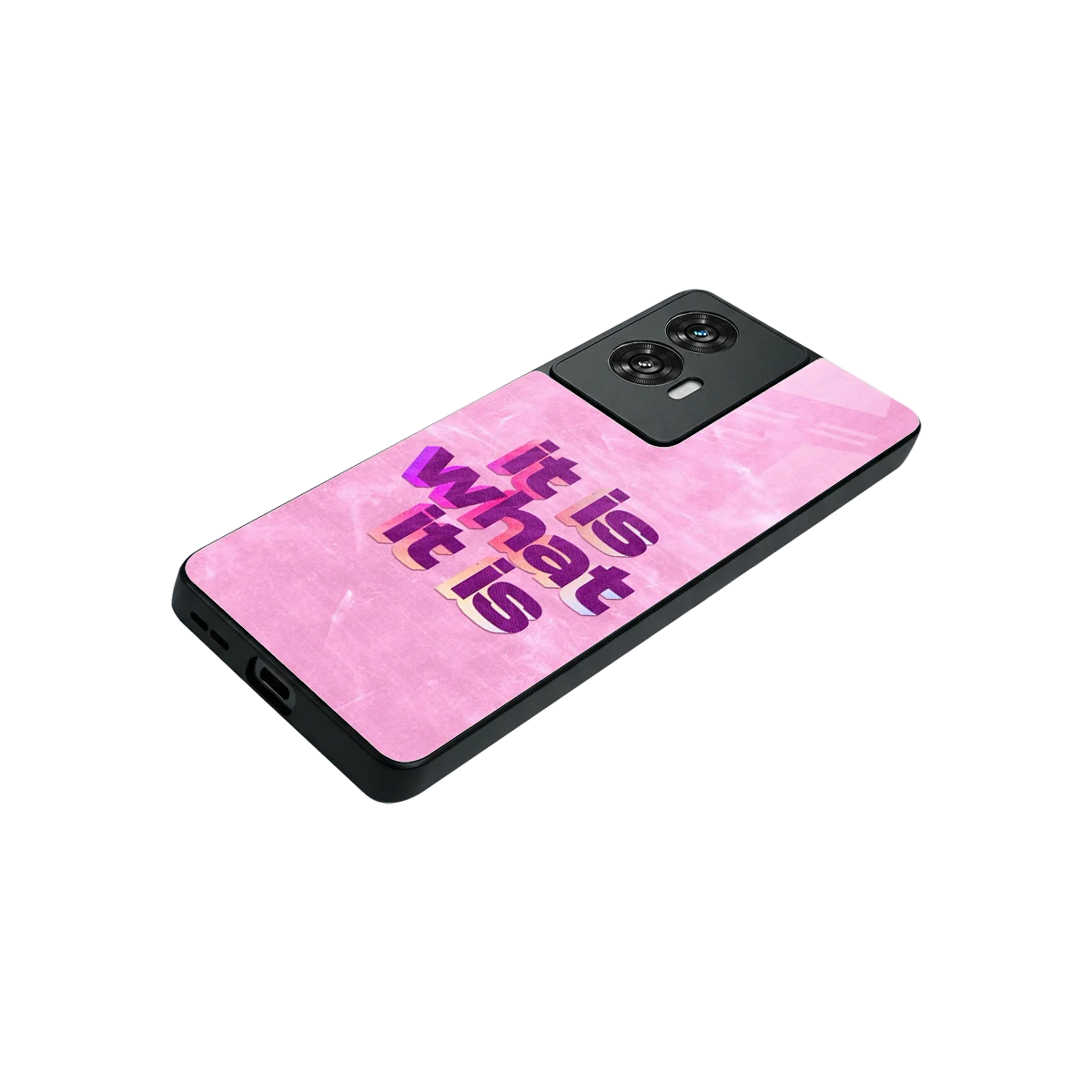 What It Is stylish phone case for motorola edge 50 fusion | glossy glass and slim fit